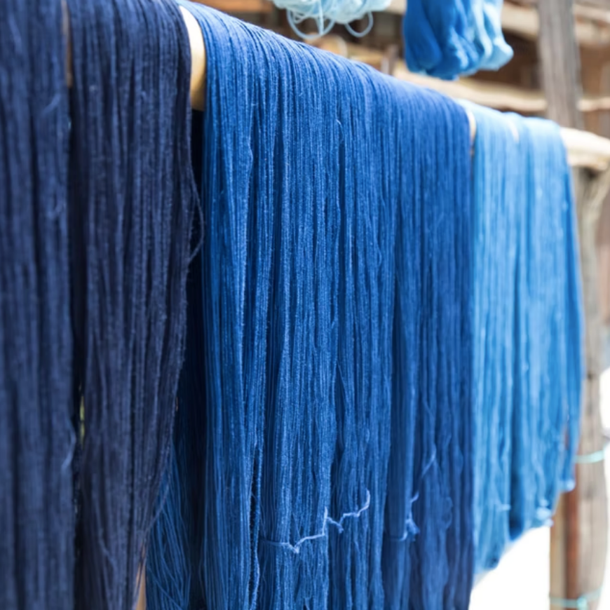 Indigo Tenugui – Enmusubi (Two-Tone)