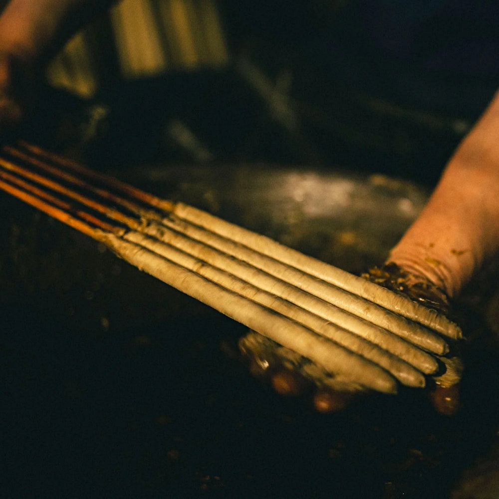 Japanese Sumac Wax Candles [7cm] - Set of 10 with a brass wick trimmer