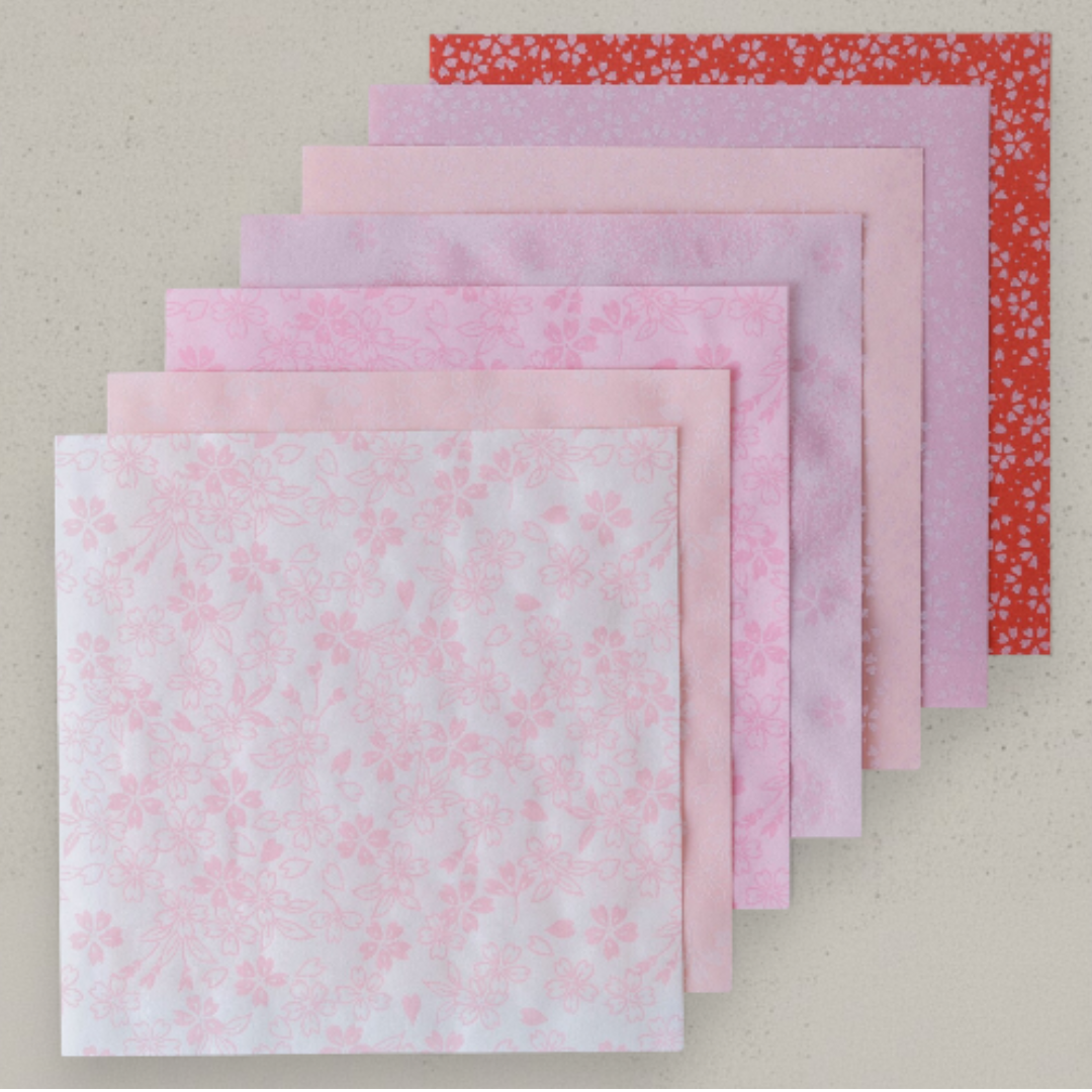 Washi Origami 15cm - Sakura Cherry Blossom