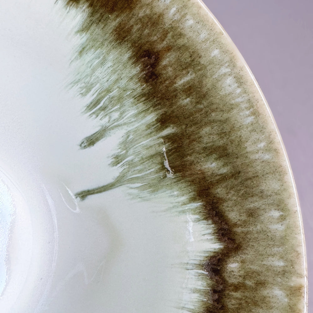 Japanese large bow in brown glaze. Made in Gifu, Japan. Available at Toka Ceramics.