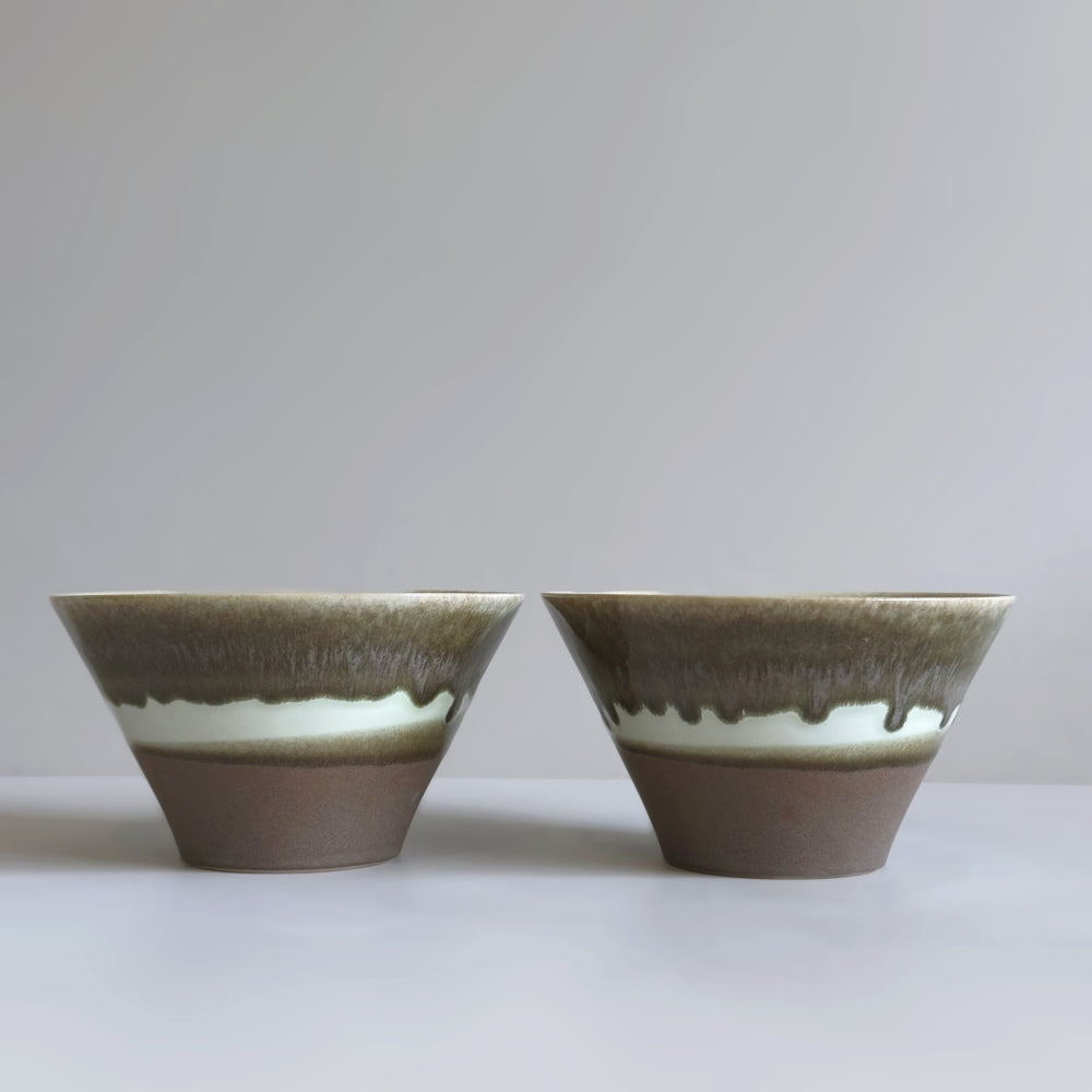 Japanese Mino ware small bowl in brown glaze Made in Gifu, Japan. Available at Toka Ceramics.