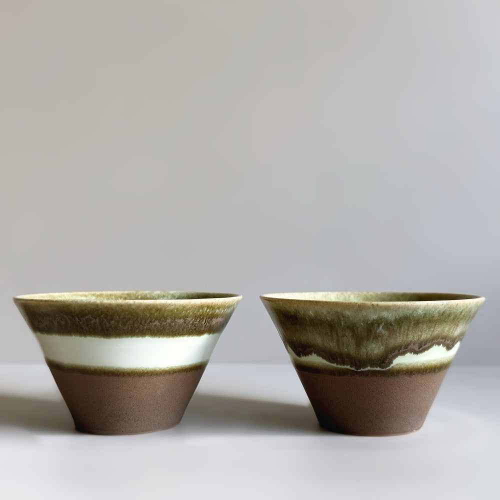 Japanese Mino ware small bowl in brown glaze Made in Gifu, Japan. Available at Toka Ceramics.