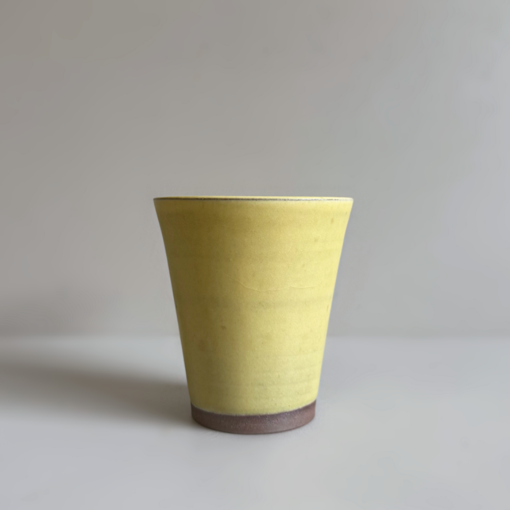 Japanese handcrafted pottery tumbler by Shoyo gama. Available at Toka Ceramics.