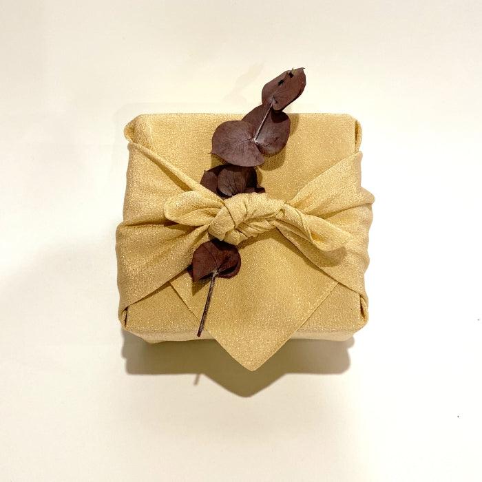 Furoshiki Chirimen Beige at Toka Ceramics.