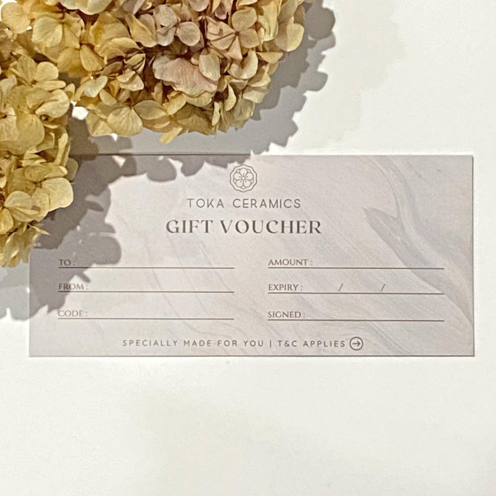 Toka Ceramics Gift Voucher
